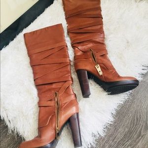 Michael Kors 100%  leather boots